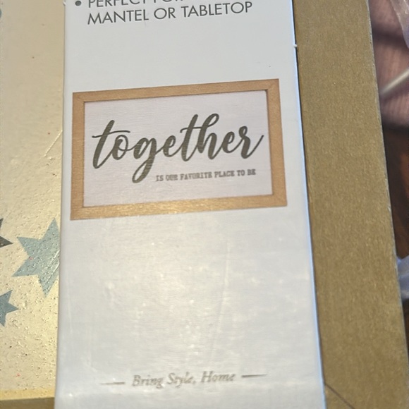 Hanukkah Reversible Box Sign “This is how we roll” “together “ NWT - Picture 4 of 9